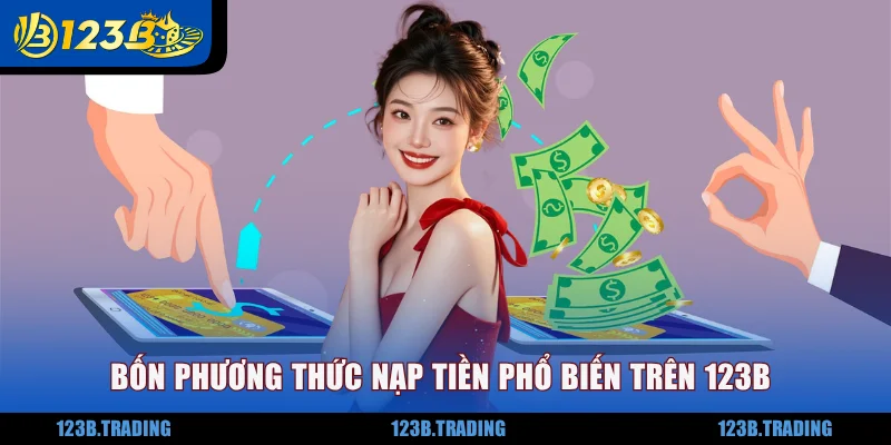 Bốn phương thức nạp tiền phổ biến trên 123B